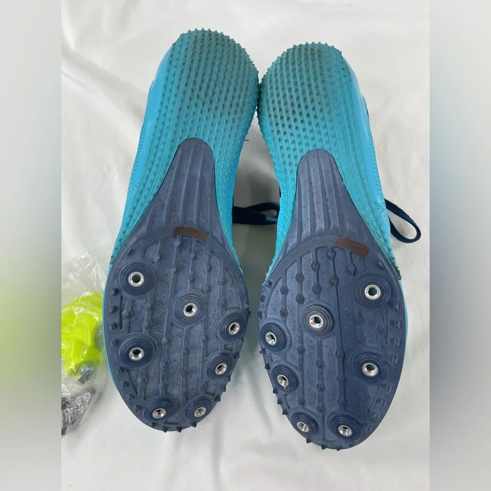 Nike Rival Sprint Track Shoes Running Womens Blue Yellow Size 9.5
